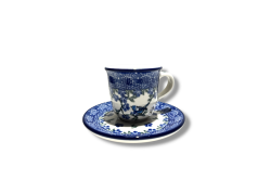 B10 Bunzlau Espresso mokje met schotel 1935X 70ml B10 Tulp Espresso Kop & Schotel 70 ml